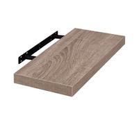 EUGAD Mensola a Muro, Scaffale a Parete in Legno MDF, 60cm, Colore Caffè Chiaro, Mensola Multiuso a Scomparsa Decorazione per Soggiorno, Camera da Letto, Salotto