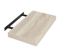 EUGAD Mensola a Muro, Scaffale a Parete in MDF, 40cm Rovere Chiaro 1er