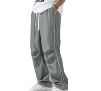 EUgangdiude Pantaloni dal Gusto retrò Nuovi Pantaloni Sportivi Casual da Uomo dalla vestibilità Ampia e dalla Gamba Dritta