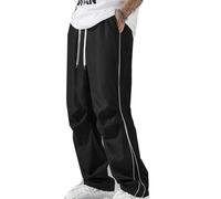 EUgangdiude Pantaloni dal Gusto retrò Nuovi Pantaloni Sportivi Casual da Uomo dalla vestibilità Ampia e dalla Gamba Dritta