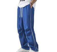 EUgangdiude Pantaloni dal Gusto retrò Nuovi Pantaloni Sportivi Casual da Uomo dalla vestibilità Ampia e dalla Gamba Dritta