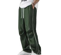 EUgangdiude Pantaloni dal Gusto retrò Nuovi Pantaloni Sportivi Casual da Uomo dalla vestibilità Ampia e dalla Gamba Dritta