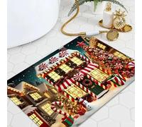 EUgangdiude Zerbini natalizi Zerbino in terra diatomacea Zerbino ad asciugatura rapida per decorazioni domestiche Tappeto antiscivolo per bagno