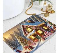 EUgangdiude Zerbini natalizi Zerbino in terra diatomacea Zerbino ad asciugatura rapida per decorazioni domestiche Tappeto antiscivolo per bagno