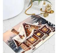 EUgangdiude Zerbini natalizi Zerbino in terra diatomacea Zerbino ad asciugatura rapida per decorazioni domestiche Tappeto antiscivolo per bagno