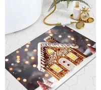 EUgangdiude Zerbini natalizi Zerbino in terra diatomacea Zerbino ad asciugatura rapida per decorazioni domestiche Tappeto antiscivolo per bagno