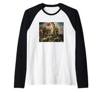 Eugene Delacroix Liberty Leading The People Maglia con Maniche Raglan
