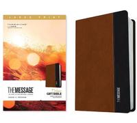 Eugene H. Peter Message Deluxe Gift Bible, Large Print, S (Rilegato in ecopelle)