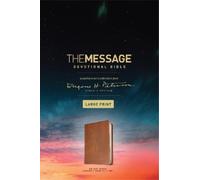 Eugene H. Peter Message Devotional Bible Large Print Brow (Rilegato in ecopelle)