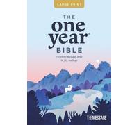 Eugene H. Peter The One Year Bible Msg, Large Print Thinline Edition (Tascabile)