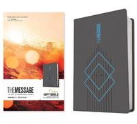 Eugene H. Peterson Message Deluxe Gift Bible, Charcoal (Rilegato in ecopelle)
