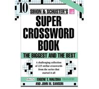 Eugene T Maleska/John M Samson S&s Super Crossword Book#10 (Tascabile)
