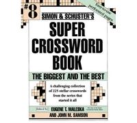 Eugene T. Maleska Simon and Schuster's Super Crossword Book #8 (Tascabile)