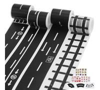 EUGENEKELLY 10 pezzi strada autostrada ferrovia stradale, nastro stradale bambini, nastro stradale bambini, per fai da te, giochi, apprendimento, creazione artistica, artigianato fai da te