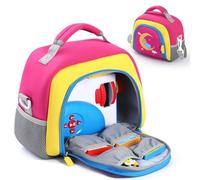 EUGOOCX Borsa da trasporto compatibile con Little Tikes Story Dream Machine Books Starter Set, custodia con tracolla per lettore audio, libri e collezione di personaggi, Rosso rosato