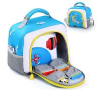 EUGOOCX Borsa da trasporto compatibile con Little Tikes Story Dream Machine Books Starter Set, custodia con tracolla per lettore audio, libri e collezione di personaggi, Blu bianco