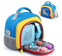 EUGOOCX Borsa da trasporto per lettore audio Toniebox, custodia da viaggio compatibile con personaggi Tonies, cuffie e lettore audio, organizer con tracolla, Blu, Borsa per il trasporto