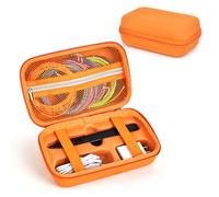EUGOOCX Custodia in EVA compatibile con MYNT3D Super 3D Pen Set, borsa da viaggio portatile per penna da stampa 3D, ricariche e cavi, Arancione