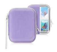 EUGOOCX Custodia portatile per carte Yoto, raccoglitori fronte-retro, può contenere fino a 120 carte audiolibri, custodia con tasca per carte per un facile viaggio e organizzazione (viola)