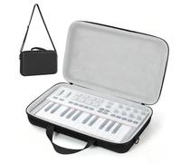 EUGOOCX Custodia rigida compatibile con Akai Professional MPK Mini IV, borsa portaoggetti con tracolla, custodia protettiva antiurto antipolvere per MPK Mini IV, grigio, Borsa per il trasporto