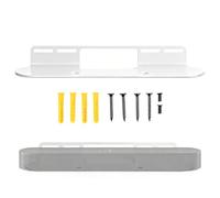 EUGOOCX Staffa di montaggio a parete per soundbar compatibile con Sonos Beam Gen 2 e Gen 1, staffa di montaggio per soundbar, accessori per altoparlanti TV (bianco)