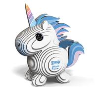 EUGY 069 Unicorno blu cielo. Eco-Friendly 3D Paper Puzzle
