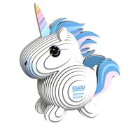 Eugy - Puzzle 3D in carta - 069 Unicorno blu cielo - Ecologico