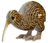 EUGY 091 Kiwi Marrone. Eco-Friendly 3D Paper Puzzle