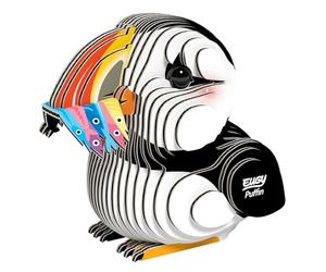 EUGY 101 Puffin. Puzzle di carta 3D ecologico