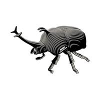 EUGY 113 Scarabeo Rinoceronte. Eco-Friendly 3D Paper Puzzle