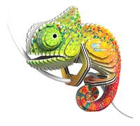EUGY 650075 Chameleon-Puzzle 3D per bambini e adulti, da assemblare, fai da te, a partire dai 6 anni, Colore camaleonte, EH-075