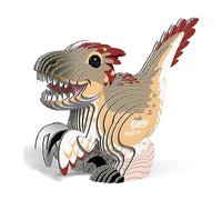 EUGY 065 Velociraptor. Eco-Friendly 3D Paper Puzzle Dinosauri.