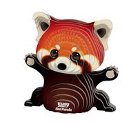 EUGY 650126 Red Panda Puzzle 3D per bambini e adulti da assemblare, figura animale fai da te, set fai da te