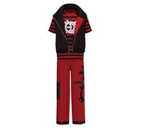 Euholute Donne Zombies Nova Cosplay Camicia Vestito Pantaloni Horror Suit Uomo Zed Dawn Vampiri Costume Giacca Cappotto per Halloween, Rosso 2, S