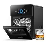 EUHOMY 2.4 "Ice Ball Maker controsoffitto, 108 pezzi/giorno, 3 pezzi pronti in 40 minuti, macchina autopulente per ghiaccio a sfera con ghiaccio trasparente, creatore di cubetti di ghiaccio rotondo