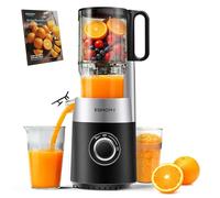 EUHOMY Estrattore Frutta e Verdura, Apertura 135MM e Capacità 1,8L Centrifuga Frutta e Verdura, 220W Estrattore di Succo con 2 Bicchieri, 99% Nutrienti Preservati, Facile da Smontare e Pulire