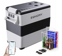EUHOMY Frigorifero Portatile da 55L, Compressore con 12/24 V DC e 240 V AC, per Auto, Camper, Campeggio, Viaggi, Pesca