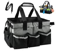 EUIEUT Borsa per la Pulizia Organizer per la Pulizia con Manico e Spallacci Regolabili Contenitore Organizer per La Pulizia Professionali Borsa per la Pulizia Universale per Casa Auto Giardino