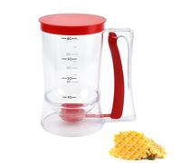 EUIEUT Dispenser per Pastella per Pancake 900ml Dosatore Manuale per Pancake Dispenser per Miscela per Pancake Dosatore per Pancake Plastica Dosatore per Impasti per Pancake Cupcake Torta e Waffle