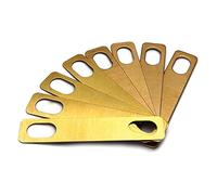 Eujgoov 0, 2 Mm 4pcs 0, 5 Mm 2pcs 1 2pcs Shim per Chitarra Scept Set Neck Repair Strumento Luthier per Bassi di Chitarra Realizzati in Ottone Compatto e Leggero Ampiamente Adatto