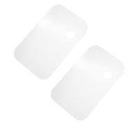Eujgoov 2pcs Tavolozza Acrilica Trasparente, Forma Ovale 11,8 X 7,8 Pollici, per la Pittura Artistica con Antiaderente e Facile Pulire (4)