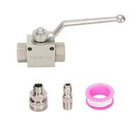 Eujgoov 4500 Psi Kit Valvola a Sfera di Rondella Ad Alta Pressione in Acciaio Inossidabile con Connettore Rapido 3/8 Pollici
