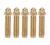Eujgoov 5 Pcs 0,2 Mm in Ottone e Ugello in Acciaio Indurito Ugelli Bimetallici Impostati Ad Alto Flusso per la Stampante 3D in Carbonio