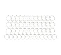 Eujgoov 50 PZ 20mm Orecchini A Cerchio Rotondi Orecchini A Cerchio all'Ingrosso Orecchini A Cerchio Sottili Fai da Te Anti Allergia Anelli di Bicchiere di Vino