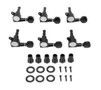 Eujgoov 6 Piroli per Chitarra in Linea, Set di Accordatori per Corde con Blocco di Aggiornamento, con di Lubrificazione Sigillato per Chitarre Acustiche Folk Elettriche Telecaster