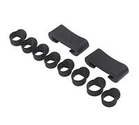 Eujgoov 8PCS Manicotti per Tamburo per Lingua e 2 Porta Bacchette per Bacchette, Set di Manicotti per Dita Bussate Accessorio per Strumenti in Silicone per Apprendimento Musicale di Strumenti a Percus