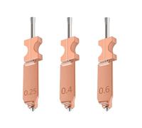 Eujgoov Aggiornamento di 3pcs Tutto il Kit di Hotend in Metallo con Ugello Staccabile Rapido per la Stampante 3D Flashforge AD5X 0,25 Mm 0,4 Mm 0,6 Mm Acciaio Indurito