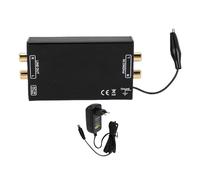 Eujgoov Aluminio Housing Mini Stereo Audio Phono Preamp con 2 Input Video Compositi per Phonograph Record Player (Spina europea AC230V)