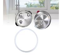 Eujgoov Anelli di Tenuta Accessori per Pentole a Pressione, Guarnizione in Silicone di Ricambio per Pentola Istantanea 5qt 6qt 8qt, Installazione Semplice, Cottura Senza Odori (6Qt bianco)