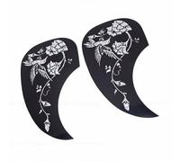 Eujgoov Battipenna per Chitarra Piastra di Protezione Antigraffio per Chitarra Set da 2 Pezzi Stile Goccia D'acqua per una Facile Installazione e Miglioramento Decorativo con Applicazione (giusto)